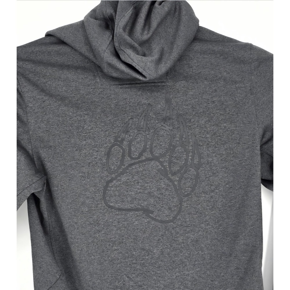 Duluth Trading Alaskan Hardgear Hoodie Men Medium Fleece Full Zip Jacket Gray